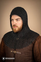 Chainmail Hood Roundring 10mm Burnished-GoblinSmith
