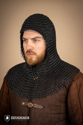 Chainmail Hood Roundring 10mm Burnished-GoblinSmith