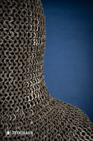 Chainmail Hood Flatring Riveted 9mm Stainless Steel-GoblinSmith