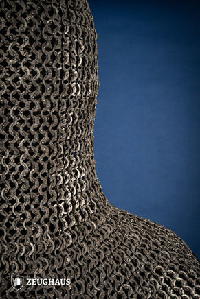 Chainmail Hood Flatring Riveted 9mm Stainless Steel-GoblinSmith