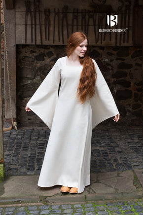 Trumpet Sleeve Under Dress Klara Natural-GoblinSmith