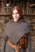 Skjoldehamn Cowl Knud Herringbone Olive/Grey-GoblinSmith