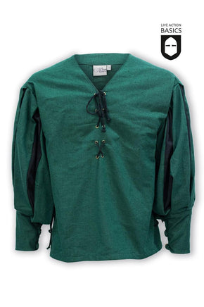 Shirt Landsknecht Green Black-GoblinSmith