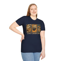 Live Laugh Loot T-shirt - Comic Panels-GoblinSmith