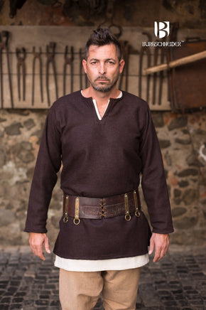 Wool Tunic Lodin Brown-GoblinSmith