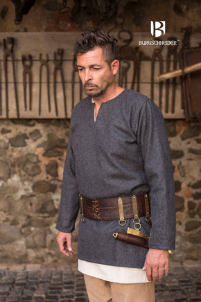 Wool Tunic Lodin Dark Grey-GoblinSmith