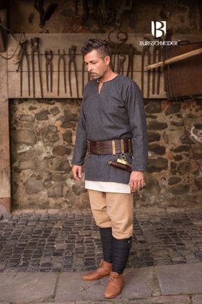 Wool Tunic Lodin Dark Grey-GoblinSmith