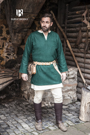 Wool Tunic Lodin Green-GoblinSmith