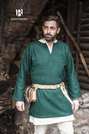 Wool Tunic Lodin Green-GoblinSmith