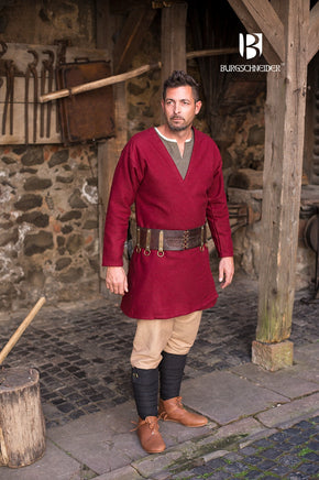 Viking Coat Loki Red-GoblinSmith