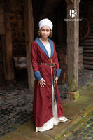 Over Dress Loretta Bordeaux/Woad Blue-GoblinSmith