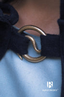 Brooch Spiral Brooch Lukk Gold-GoblinSmith