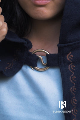 Brooch Spiral Brooch Lukk Gold-GoblinSmith