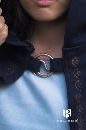 Brooch Spiral Brooch Lukk Gold-GoblinSmith