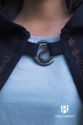 Brooch Spiral Brooch Lukka Gun Metal-GoblinSmith