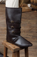 Medieval Boots Ernest Dark Brown-GoblinSmith