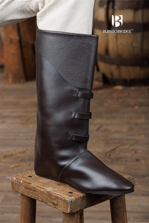 Medieval Boots Ernest Dark Brown-GoblinSmith