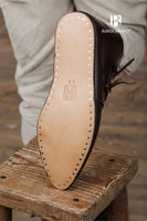 Medieval Half Boots Adelhelm Dark Brown-GoblinSmith