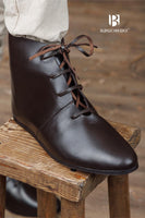 Medieval Half Boots Landolf Dark Brown-GoblinSmith