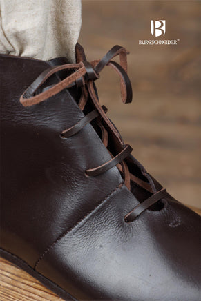 Medieval Half Boots Landolf Dark Brown-GoblinSmith