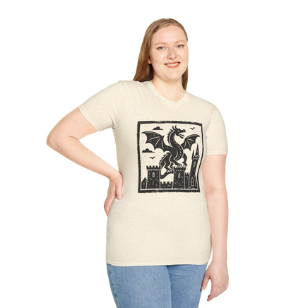 Medieval Woodcut Dragon Shirt-GoblinSmith