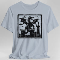Medieval Woodcut Dragon Shirt-GoblinSmith