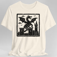 Medieval Woodcut Dragon Shirt-GoblinSmith