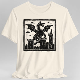 Medieval Woodcut Dragon Shirt-GoblinSmith