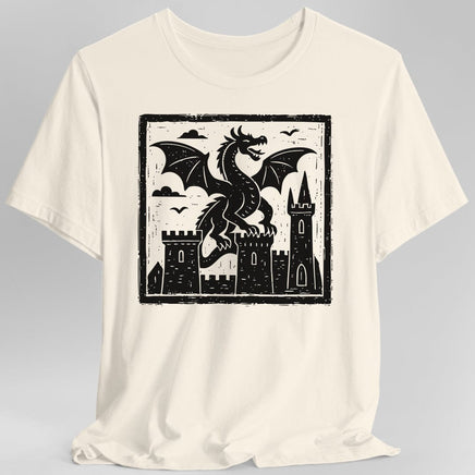 Medieval Woodcut Dragon Shirt-GoblinSmith