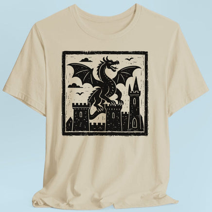 Medieval Woodcut Dragon Shirt-GoblinSmith