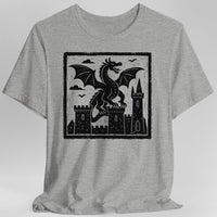 Medieval Woodcut Dragon Shirt-GoblinSmith
