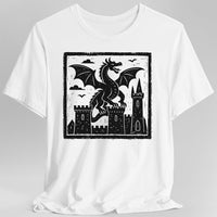 Medieval Woodcut Dragon Shirt-GoblinSmith