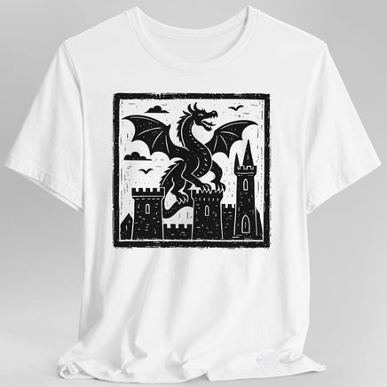 Medieval Woodcut Dragon Shirt-GoblinSmith