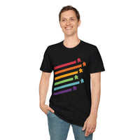 Meeple Shirt - Retro Rainbow Board Game Shirt-GoblinSmith