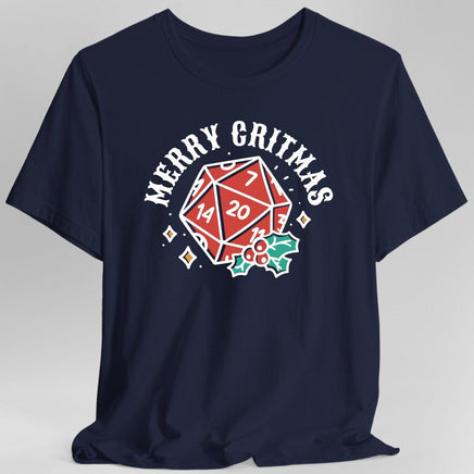 Merry Critmas D20 T-shirt-GoblinSmith
