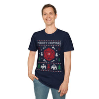 Merry Critmas Ugly Sweater T-shirt-GoblinSmith