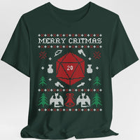 Merry Critmas Ugly Sweater T-shirt-GoblinSmith