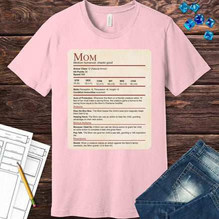 Mom DND Shirt - Funny Stat Block-GoblinSmith