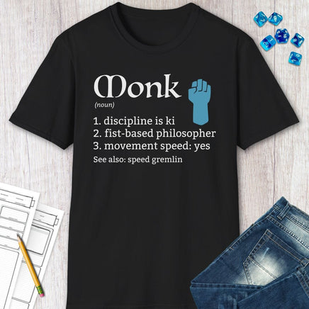Monk Class Definition D&D T-Shirt-GoblinSmith
