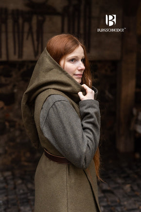 Wrap Dress Myrana Autumn Green-GoblinSmith