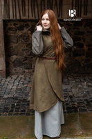 Wrap Dress Myrana Autumn Green-GoblinSmith