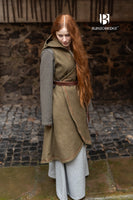 Wrap Dress Myrana Autumn Green-GoblinSmith