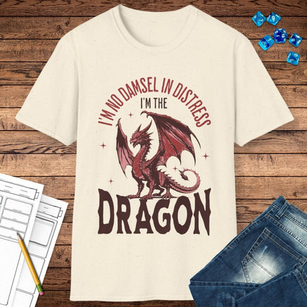 No Damsel In Distress Dragon Feminism Shirt-GoblinSmith