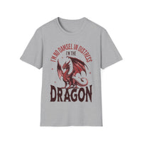No Damsel In Distress Dragon Feminism Shirt-GoblinSmith