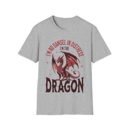 No Damsel In Distress Dragon Feminism Shirt-GoblinSmith
