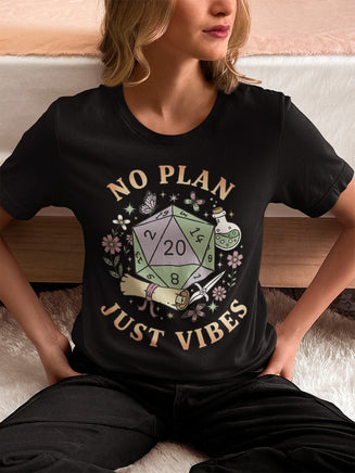 No Plan Just Vibes D&D T-Shirt-GoblinSmith