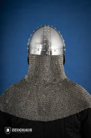 Norman Faceplate Spangenhelm 1,6mm Polished-GoblinSmith
