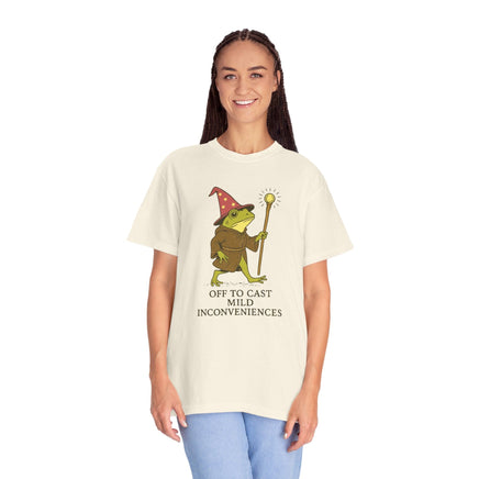 Off to Cast Mild Inconveniences – Wizard Frog T-Shirt - Comfort Colors-GoblinSmith