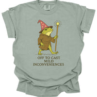 Off to Cast Mild Inconveniences – Wizard Frog T-Shirt - Comfort Colors-GoblinSmith