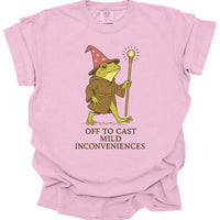 Off to Cast Mild Inconveniences – Wizard Frog T-Shirt - Comfort Colors-GoblinSmith